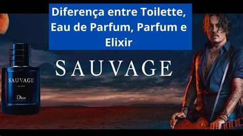 diferença entre sauvage parfum e elixir